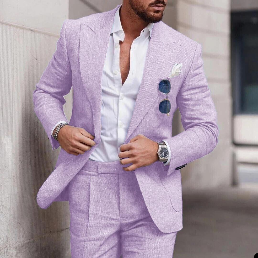 Men's Two-Piece Beach Wedding Suit