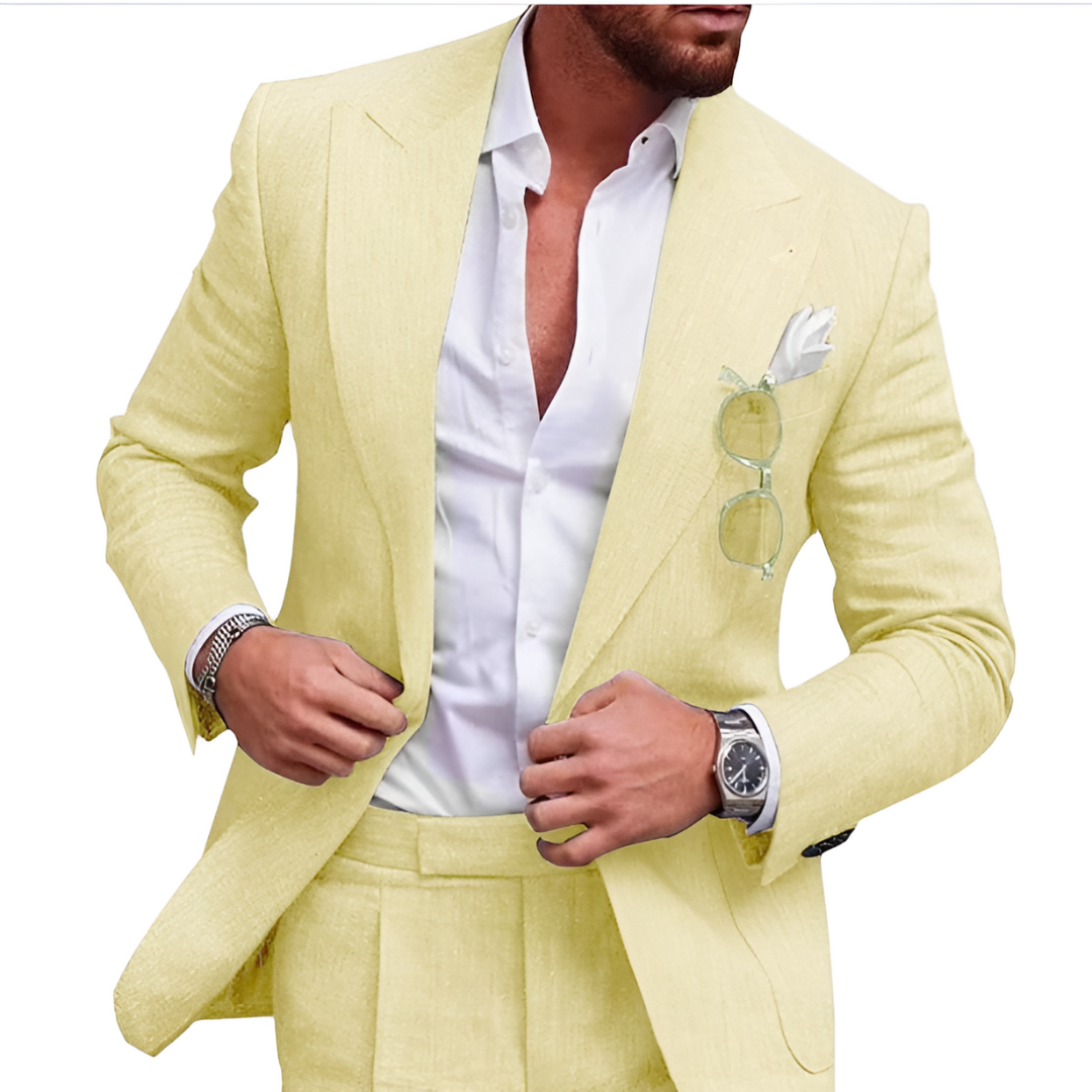 Men's Two-Piece Beach Wedding Suit