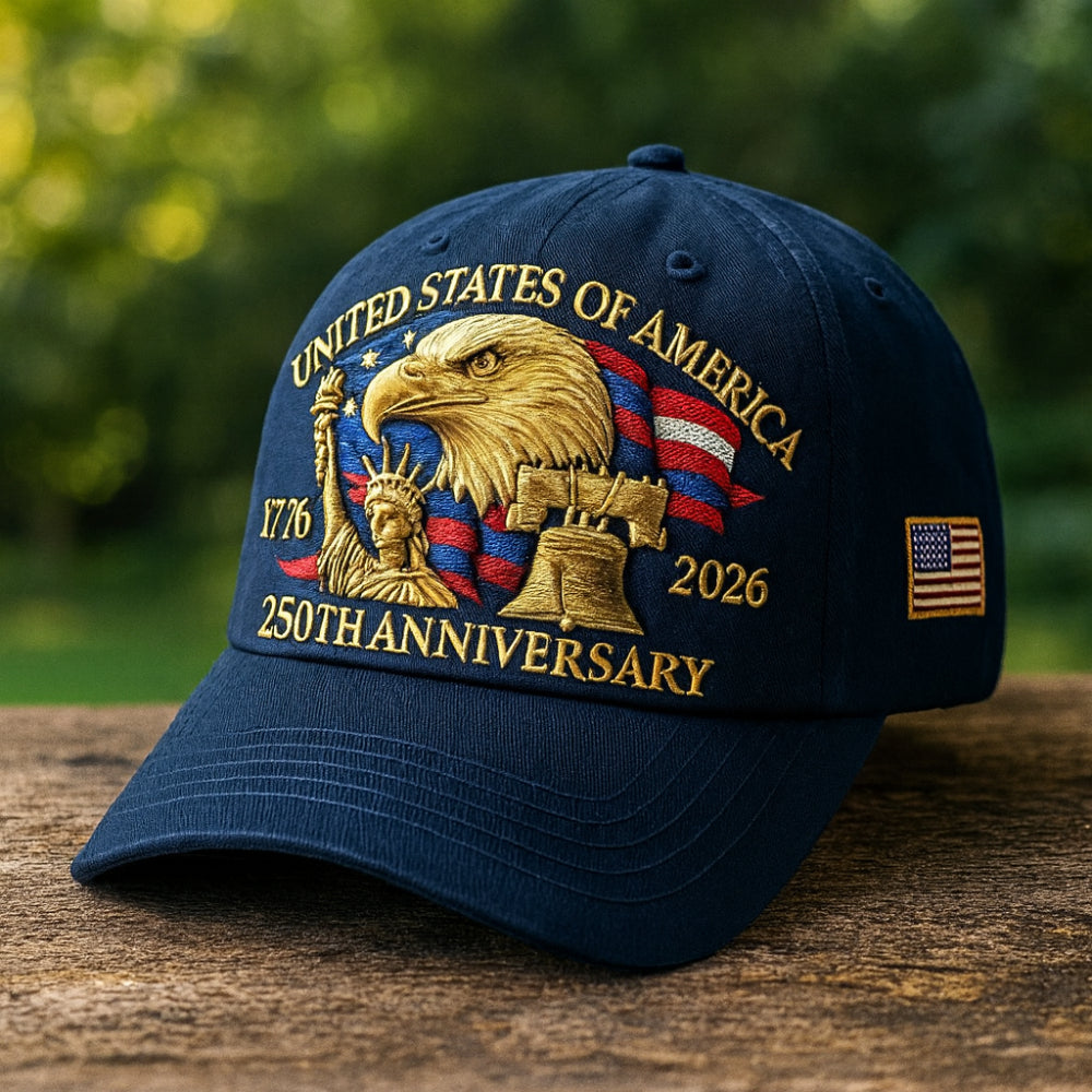 Men's Veteran Cap with Eagle Embroidery