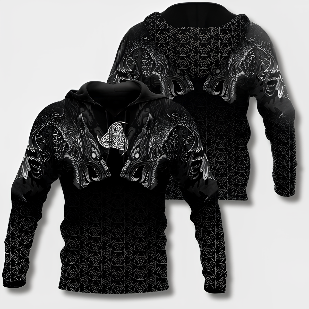 Men's Viking Design Hoodie