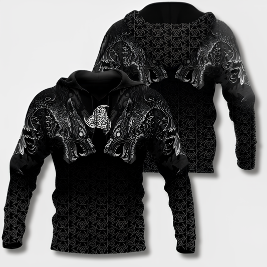 Men's Viking Design Hoodie