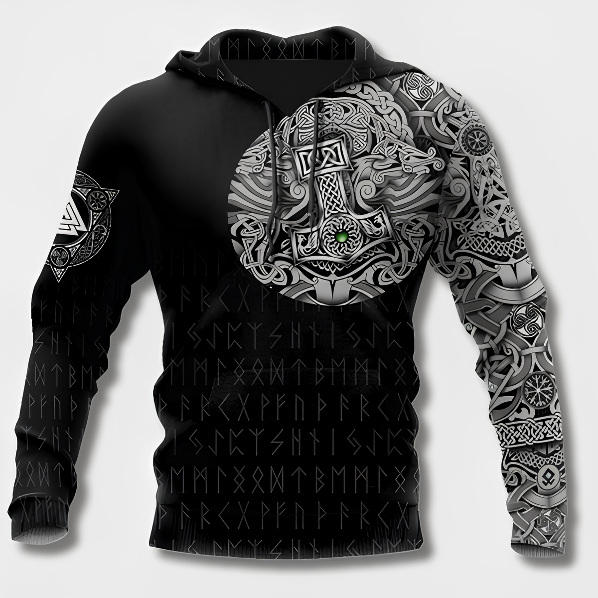 Men's Viking Design Hoodie
