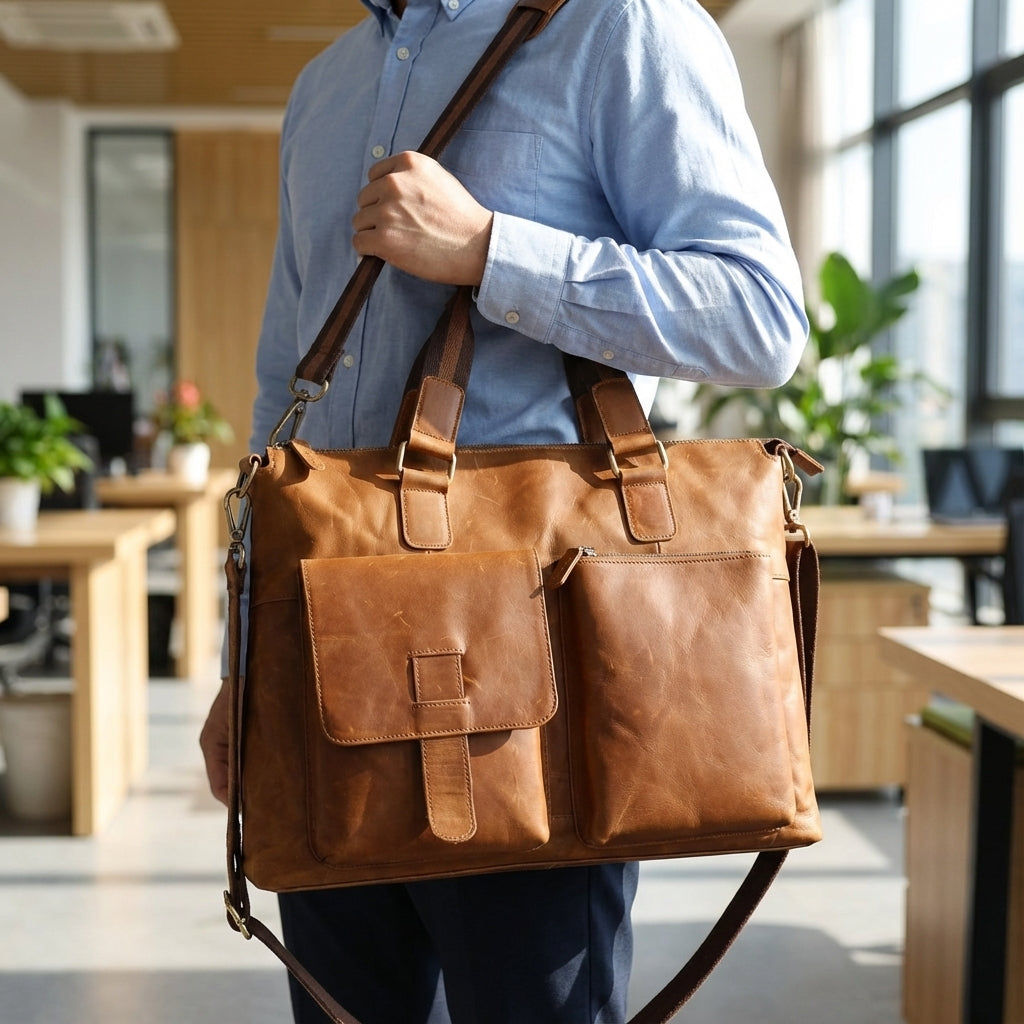 Men's Vintage Business Laptop Bag