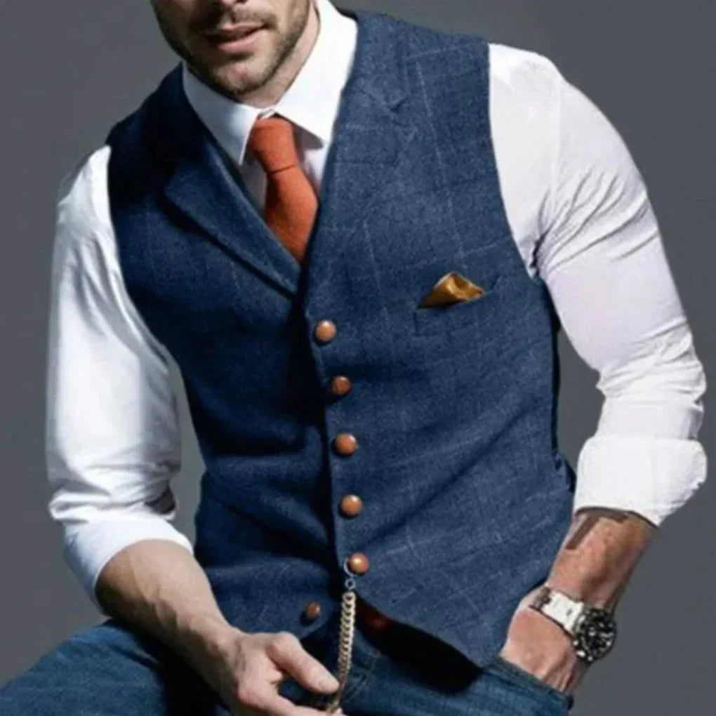 Men's Vintage Vest – Classic Heritage Layered Style