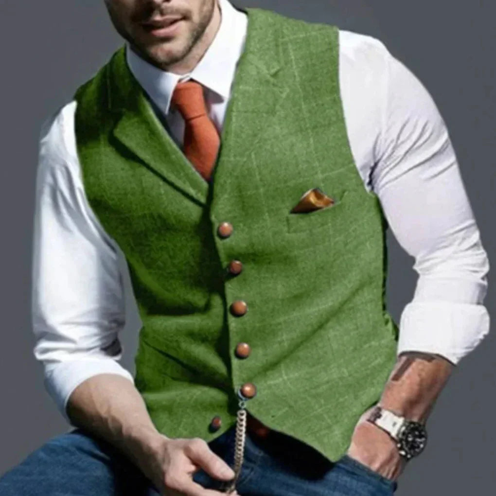 Men's Vintage Vest – Classic Heritage Layered Style