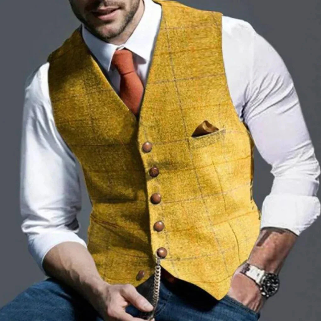 Men's Vintage Vest – Classic Heritage Layered Style