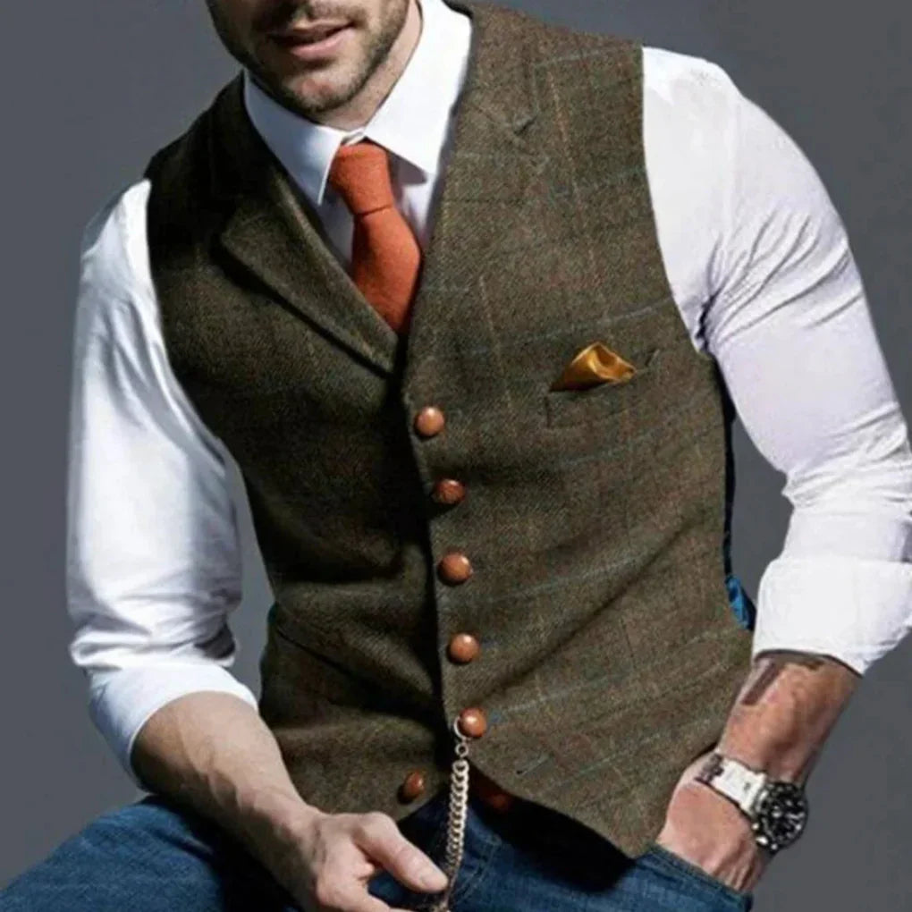 Men's Vintage Vest – Classic Heritage Layered Style