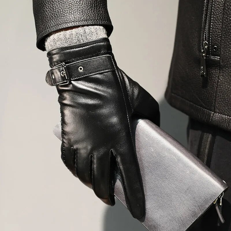 Men's Warm Lined Touchscreen Gloves