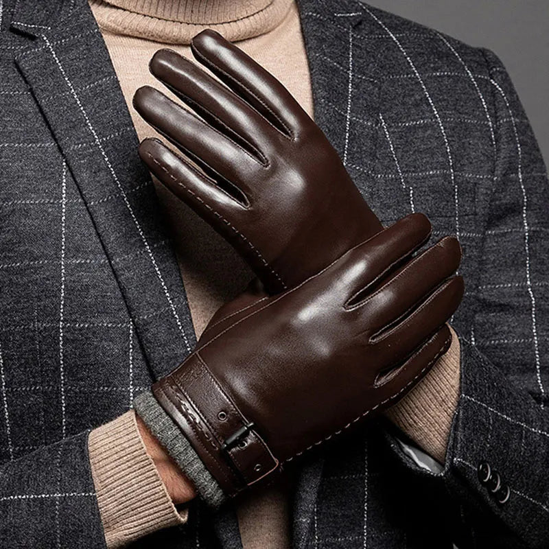 Men's Warm Lined Touchscreen Gloves