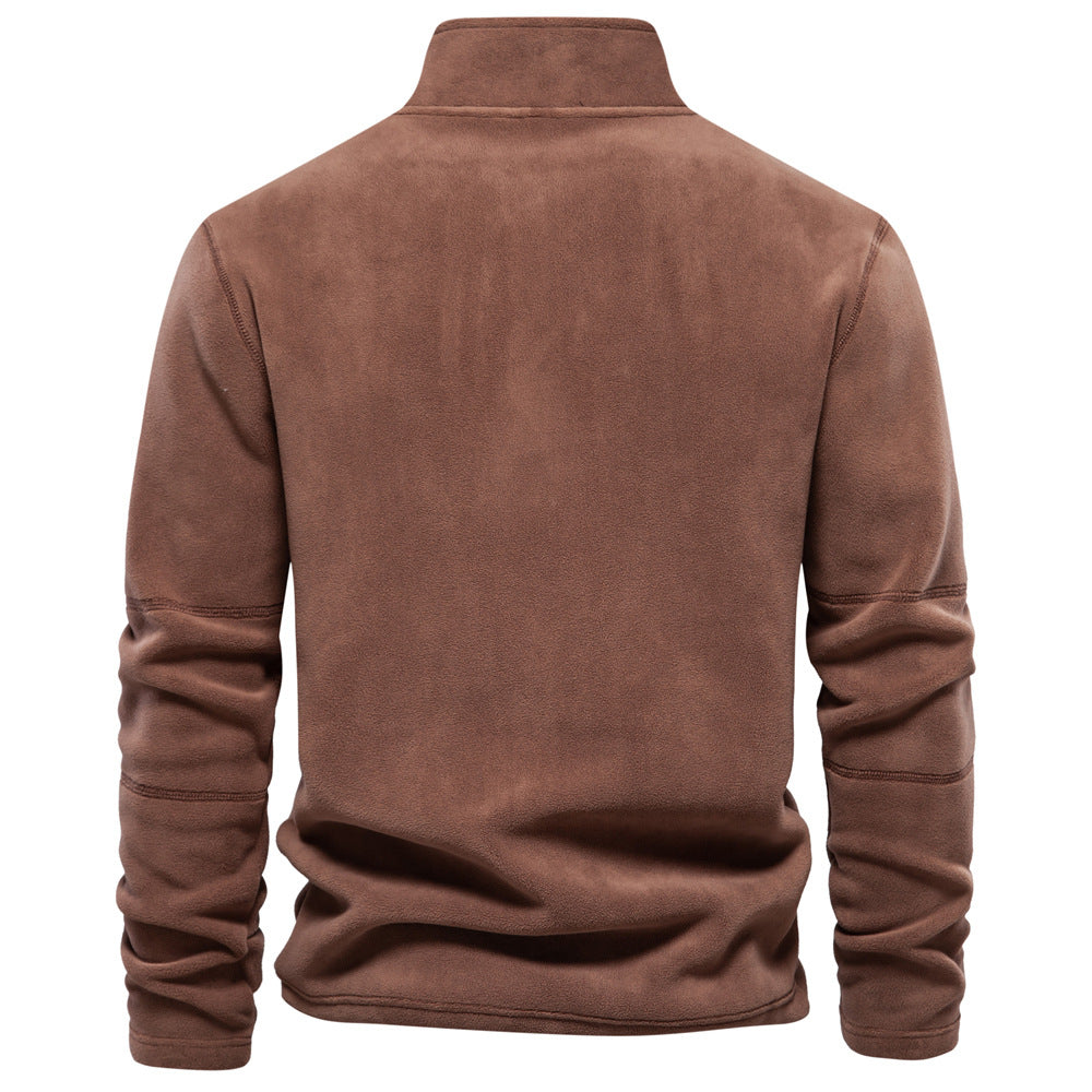 Men's Warm Winter Fleece Sweater – Comfortable and Stylish