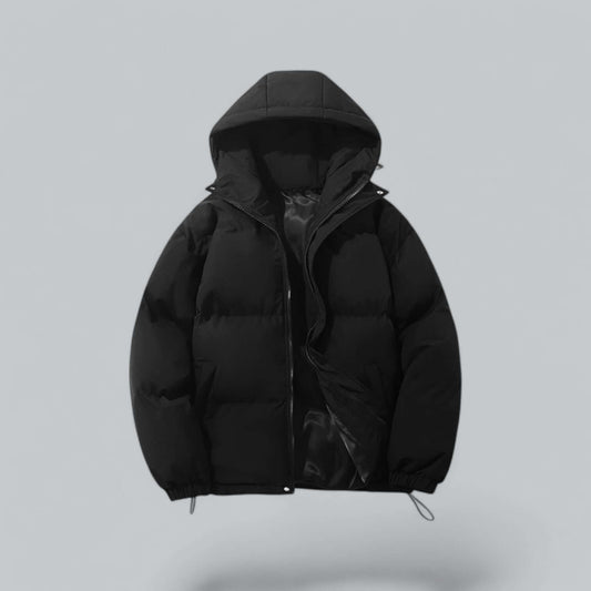 Men's Warm Winter Parka with Adjustable Hood
