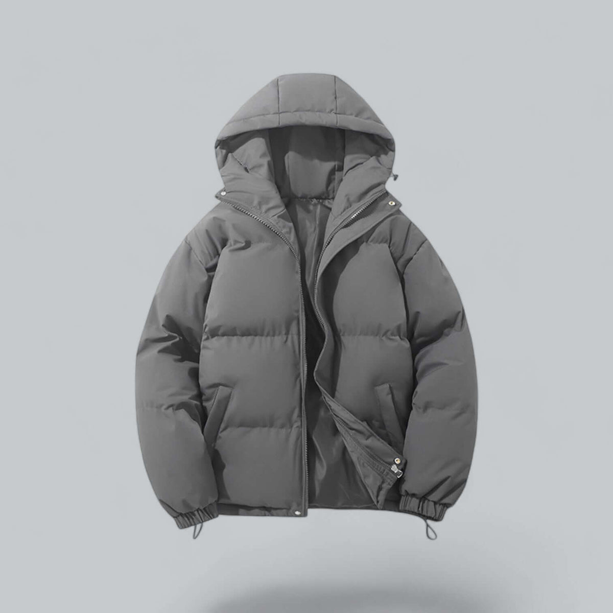 Men's Warm Winter Parka with Adjustable Hood