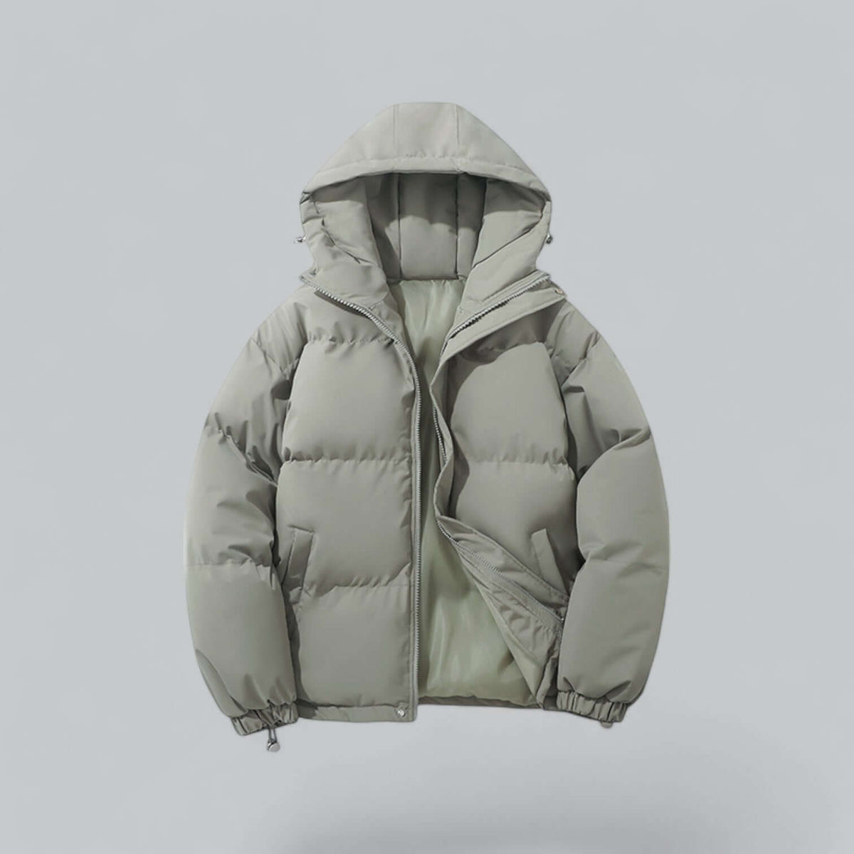Men's Warm Winter Parka with Adjustable Hood