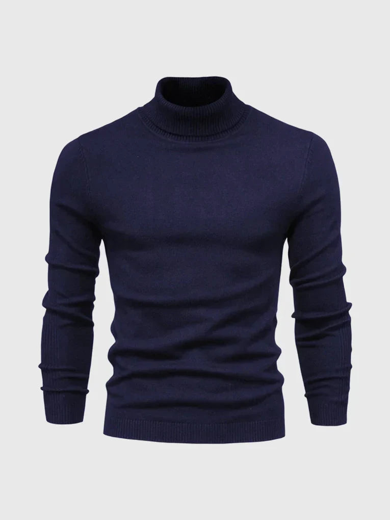 Men's Washable Turtleneck Sweater