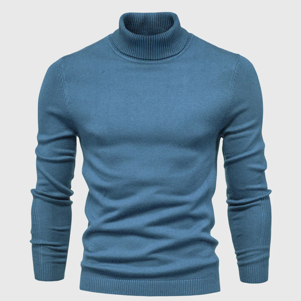 Men's Washable Turtleneck Sweater – Practical Everyday Style