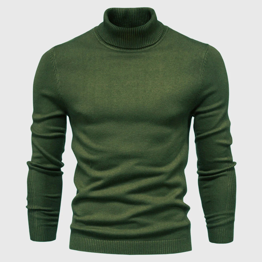 Men's Washable Turtleneck Sweater – Practical Everyday Style