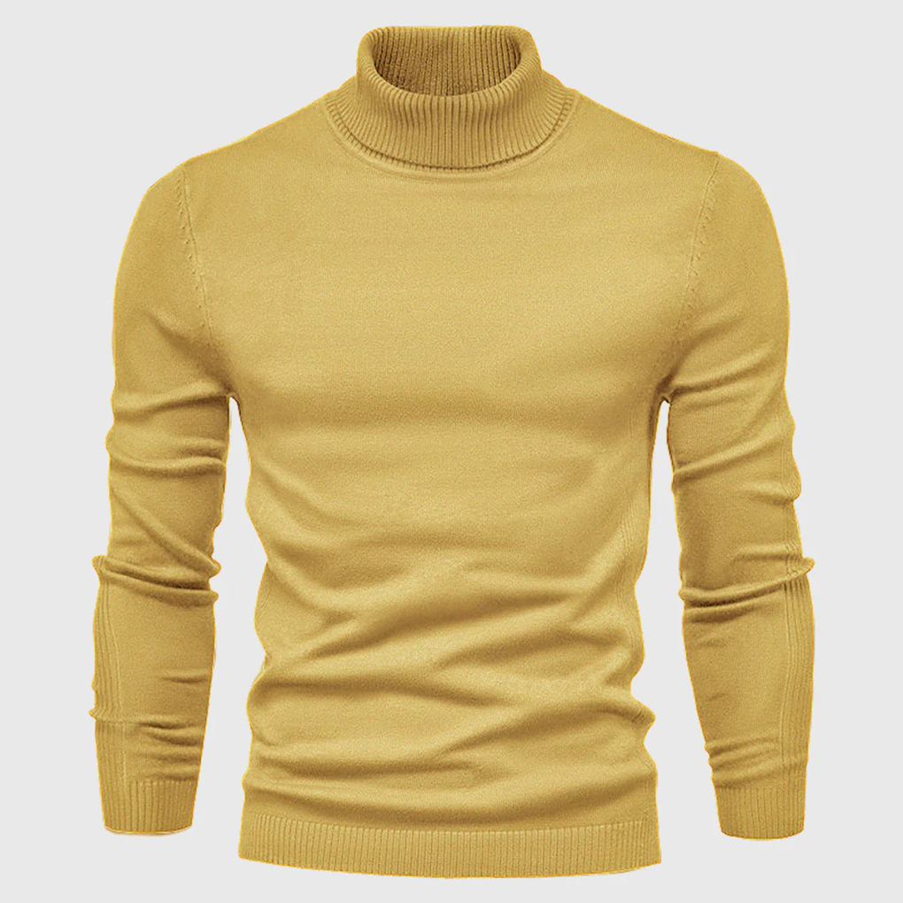 Men's Washable Turtleneck Sweater – Practical Everyday Style