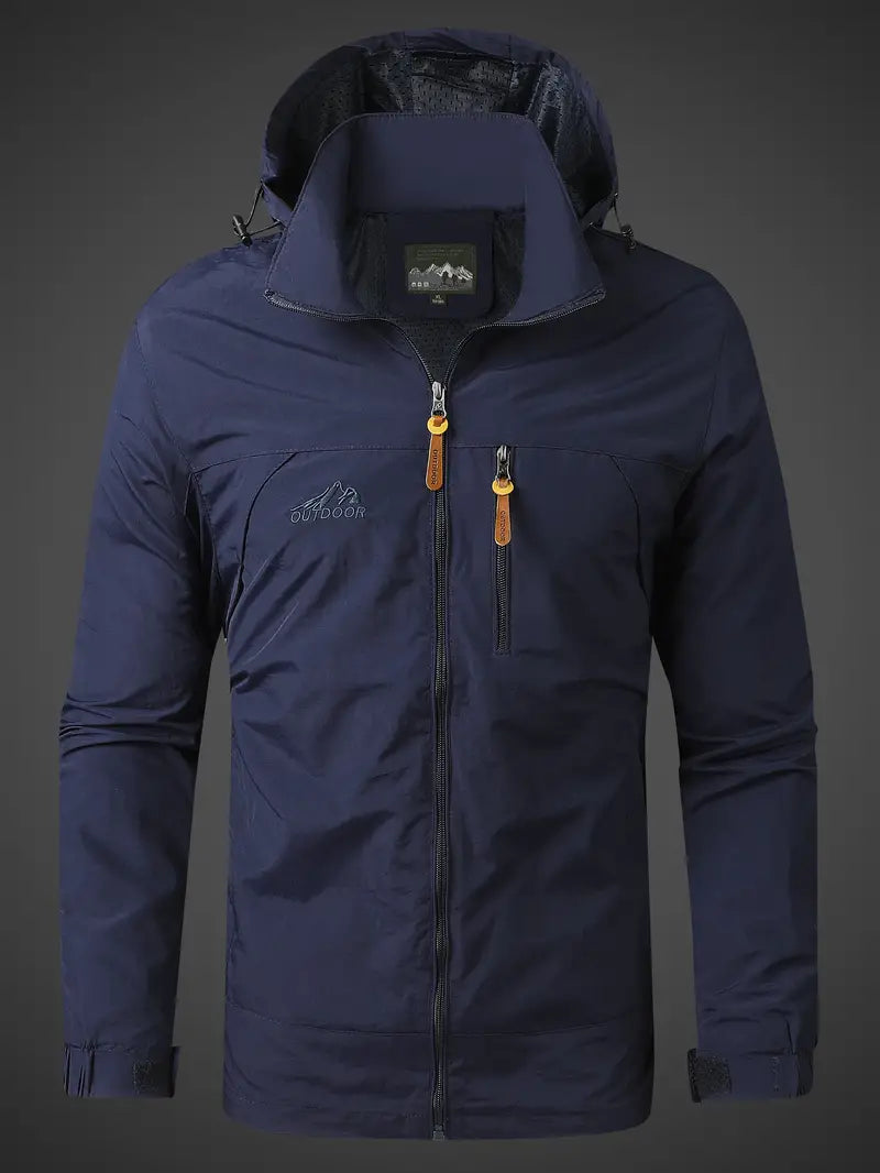 Men's Waterproof and Breathable Rain Jacket