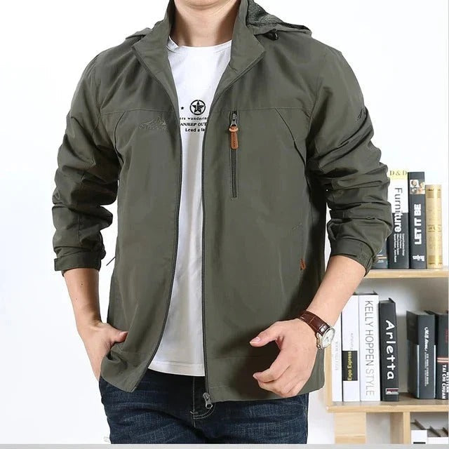 Men's Waterproof and Windproof Military-Style Jacket