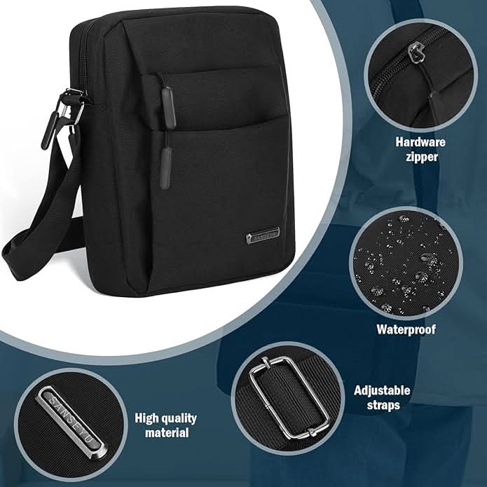 Men's Waterproof Anti-Theft Shoulder Bag for Daily Use