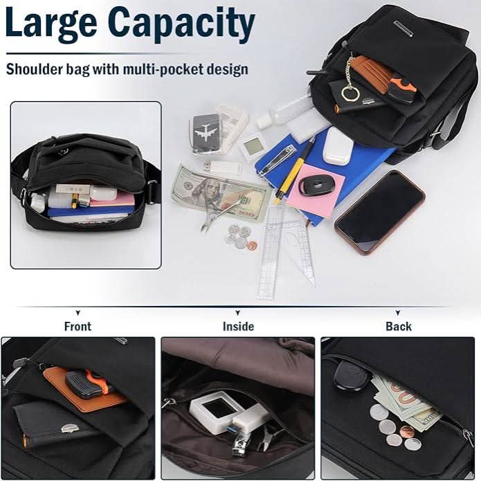 Men's Waterproof Anti-Theft Shoulder Bag for Daily Use