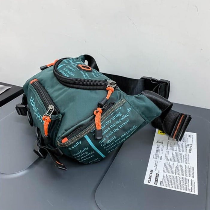 Men's Waterproof Waist & Shoulder Travel Bag