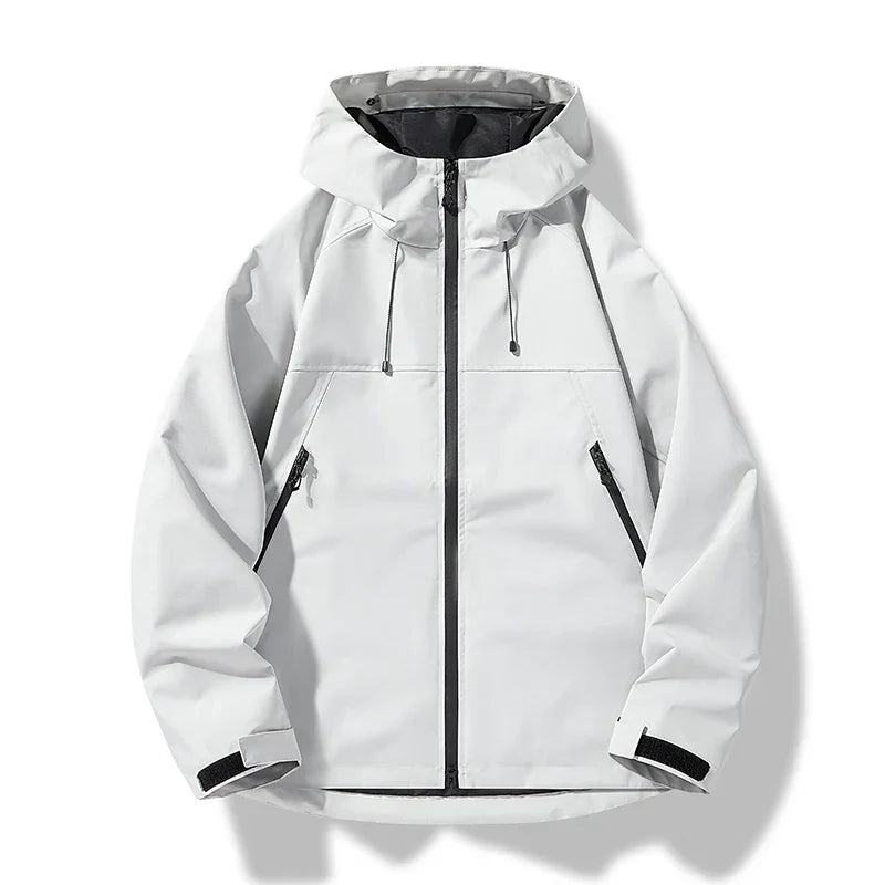 Men's Waterproof Windproof Hooded Outdoor Shell Jacket