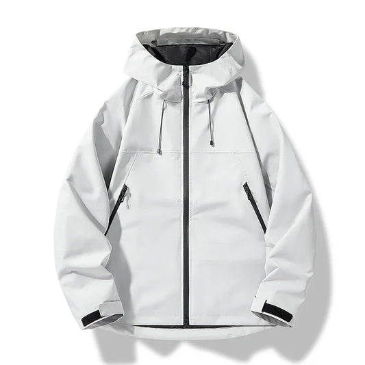 Men's Waterproof Windproof Hooded Outdoor Shell Jacket