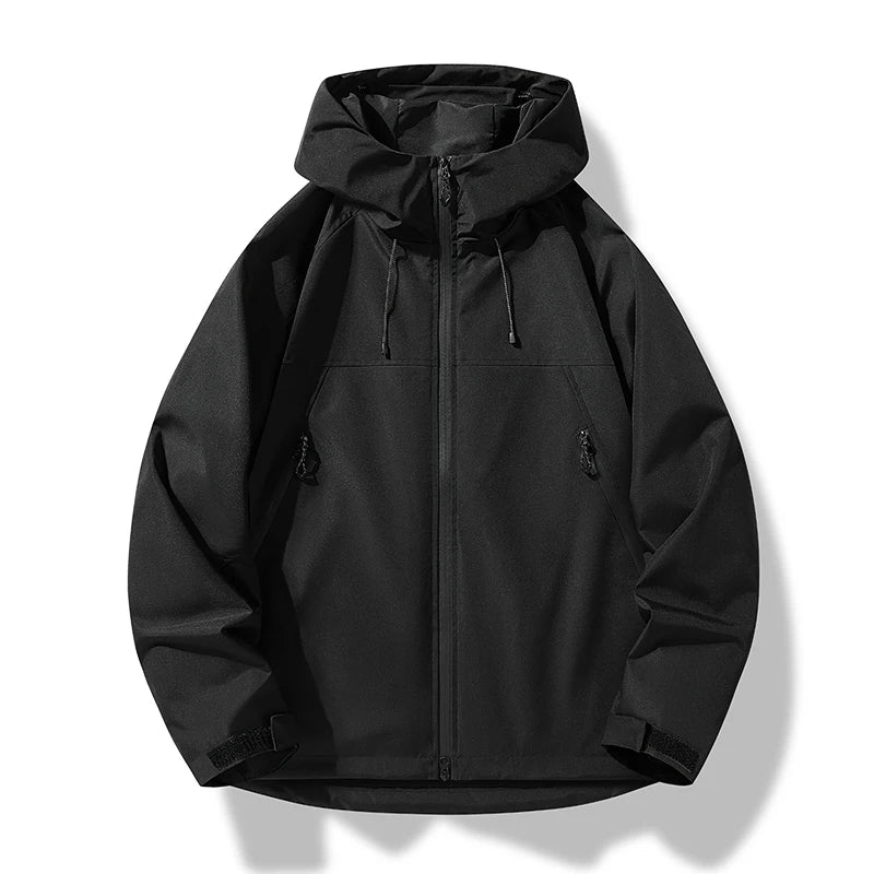 Men's Waterproof Windproof Hooded Outdoor Shell Jacket