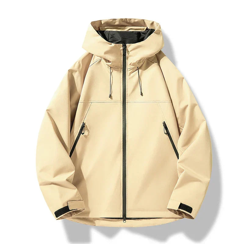 Men's Waterproof Windproof Hooded Outdoor Shell Jacket