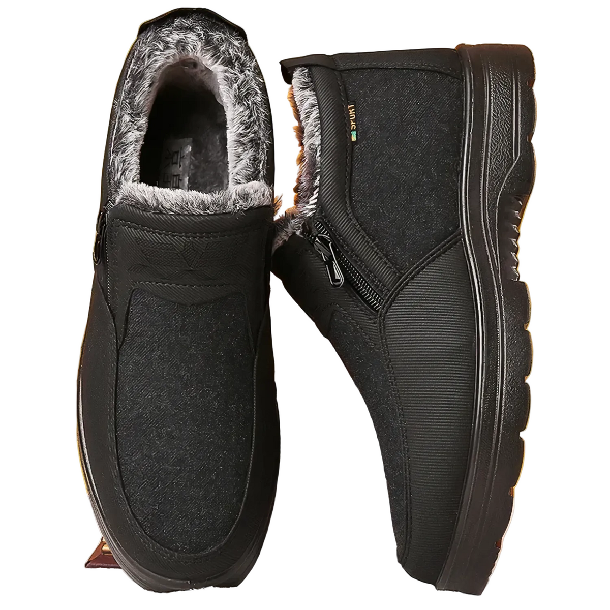 Men's Winter Boots with Non-Slip Sole and Waterproof Construction