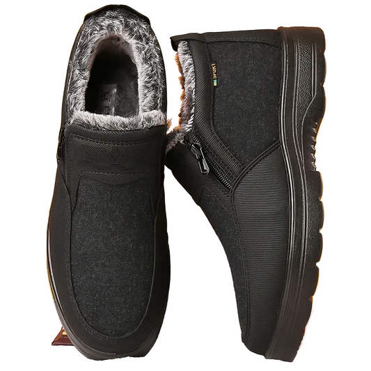 Men's Winter Boots with Non-Slip Sole and Waterproof Construction