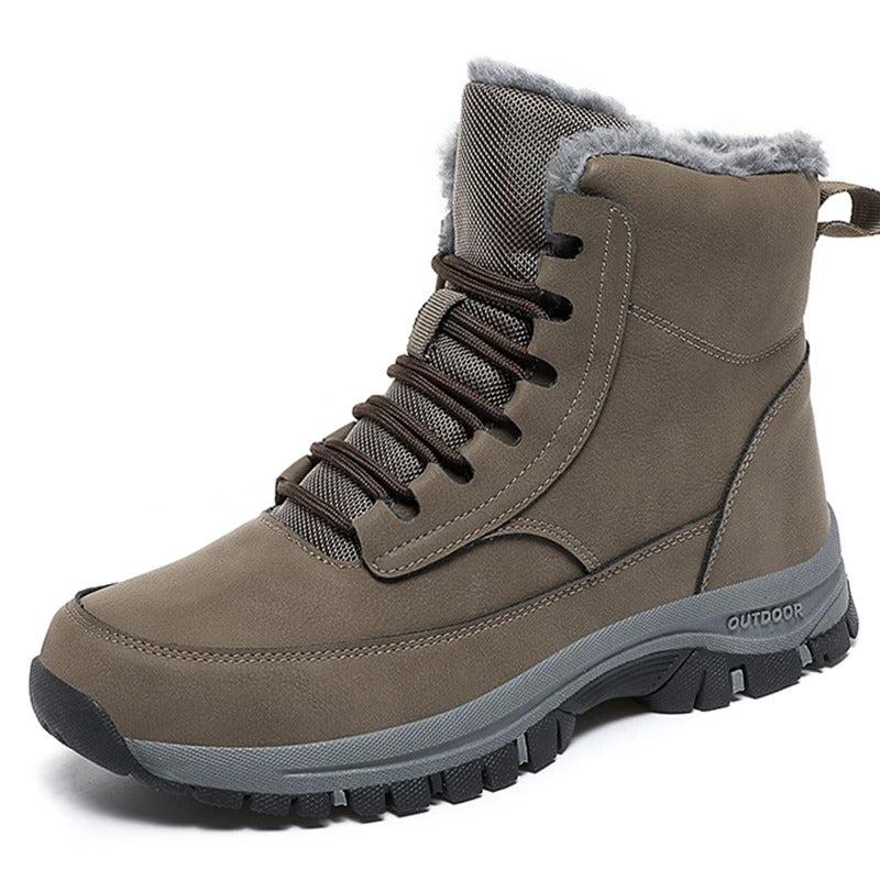Men's Winter Snow Boots with Non-Slip Grip