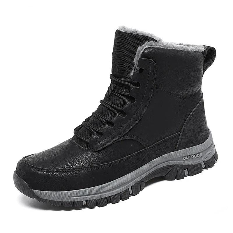 Men's Winter Snow Boots with Non-Slip Grip