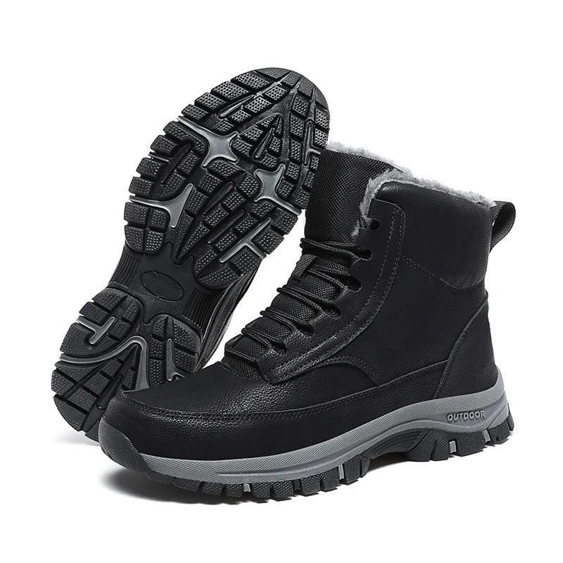 Men's Winter Snow Boots with Non-Slip Grip
