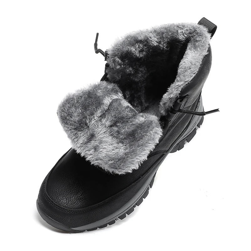 Men's Winter Snow Boots with Non-Slip Grip