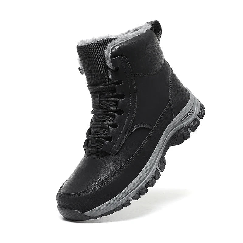 Men's Winter Snow Boots with Non-Slip Grip