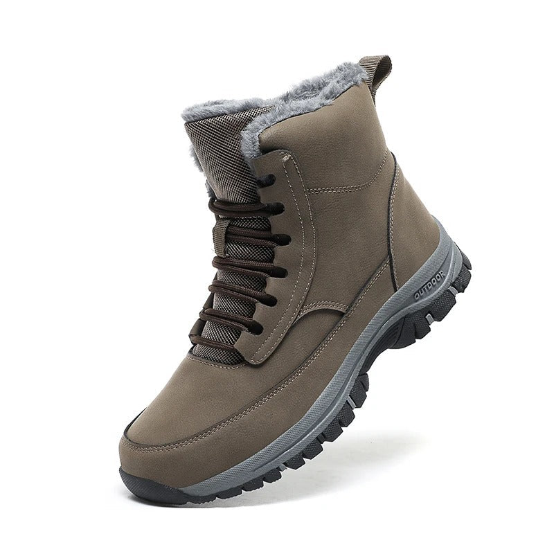 Men's Winter Snow Boots with Non-Slip Grip