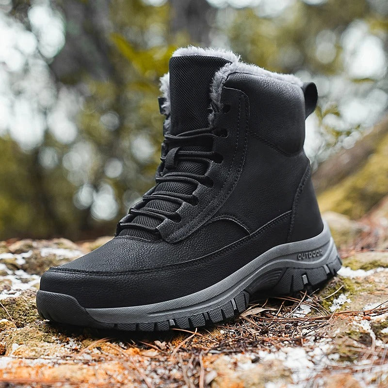 Men's Winter Snow Boots with Non-Slip Grip