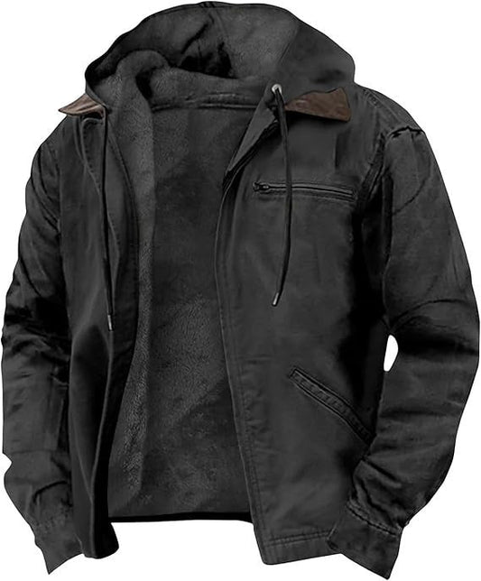 Men's Zip-Front Hooded Jacket