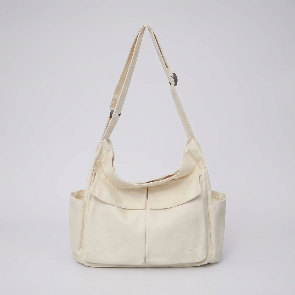 Messenger Bag with Adjustable Strap and Multiple Pockets – Durable, Reinforced Design