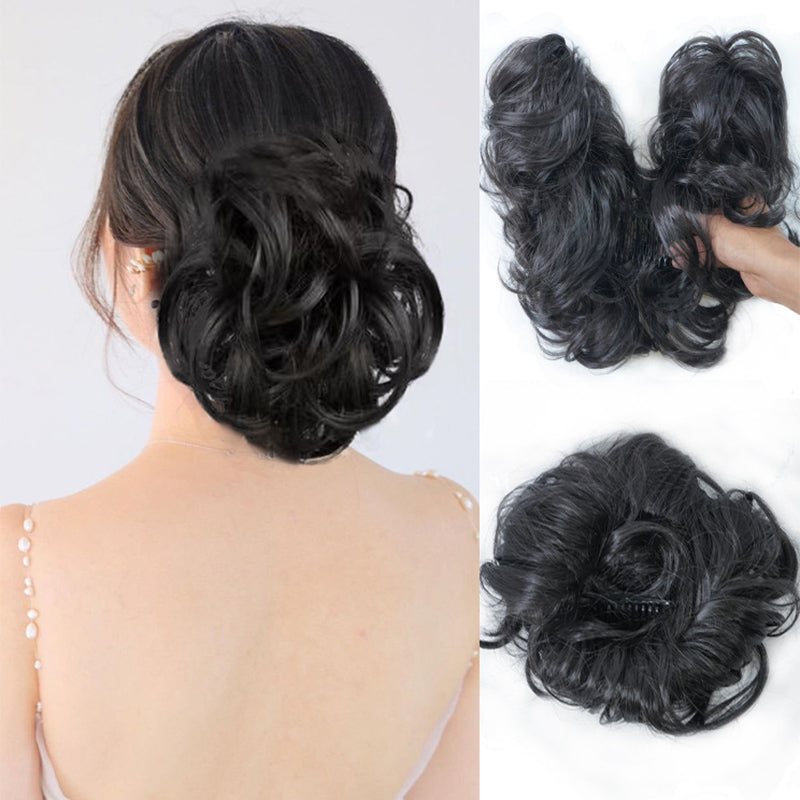 Messy Clip-In Bun with Side Clip