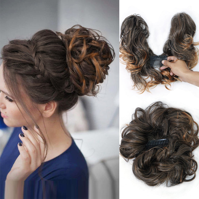 Messy Clip-In Bun with Side Clip