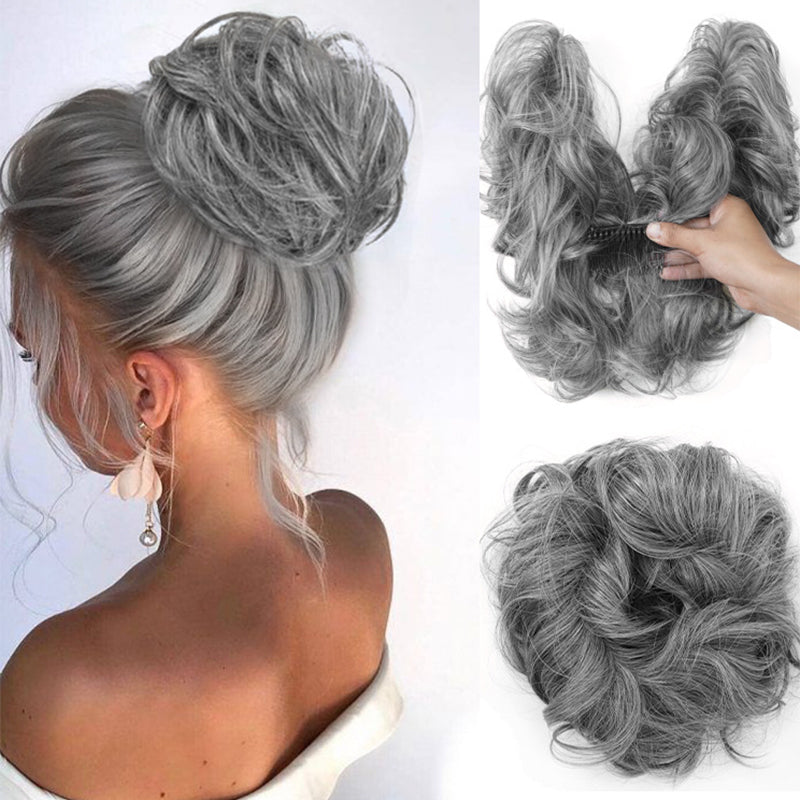 Messy Clip-In Bun with Side Clip