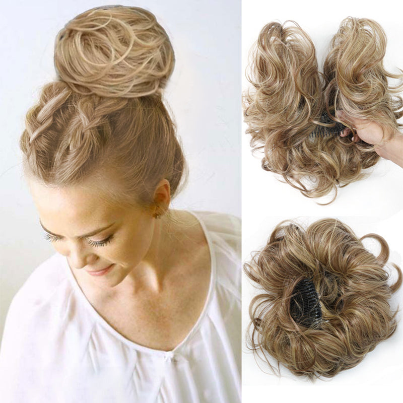 Messy Clip-In Bun with Side Clip
