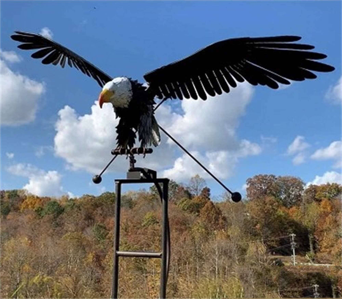 Metal Bird Wind Spinner - Decorative Garden Ornament