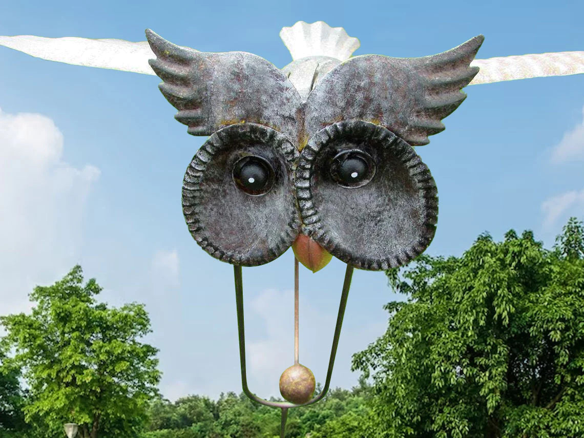 Metal Bird Wind Spinner - Decorative Garden Ornament