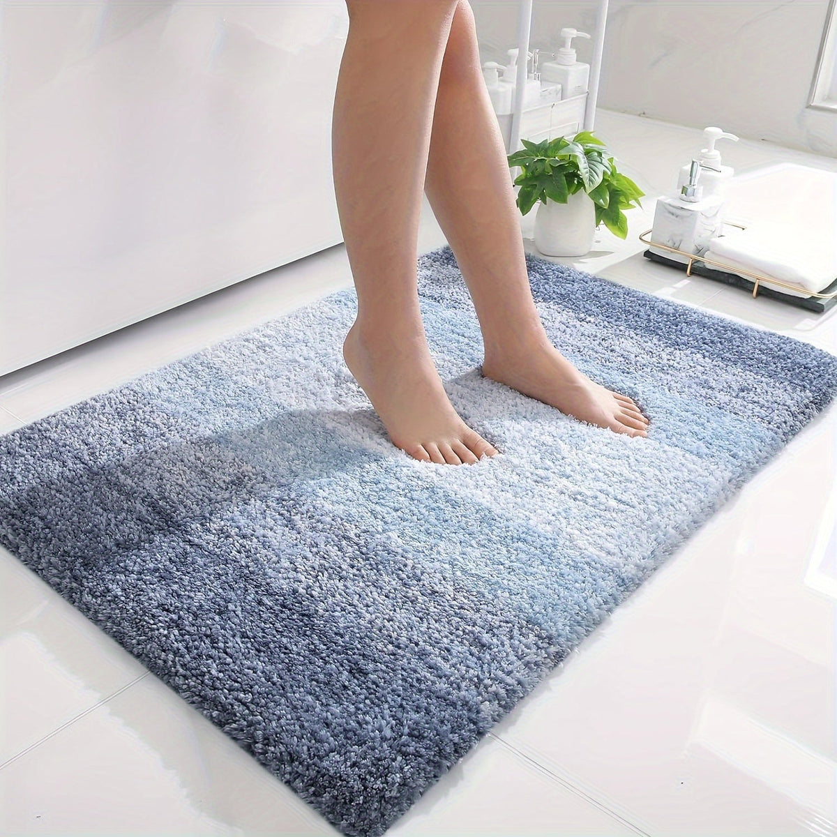 Microfiber Bath Mat – Ultra-Soft, Non-Slip & Washable Comfort for Bathroom Floors
