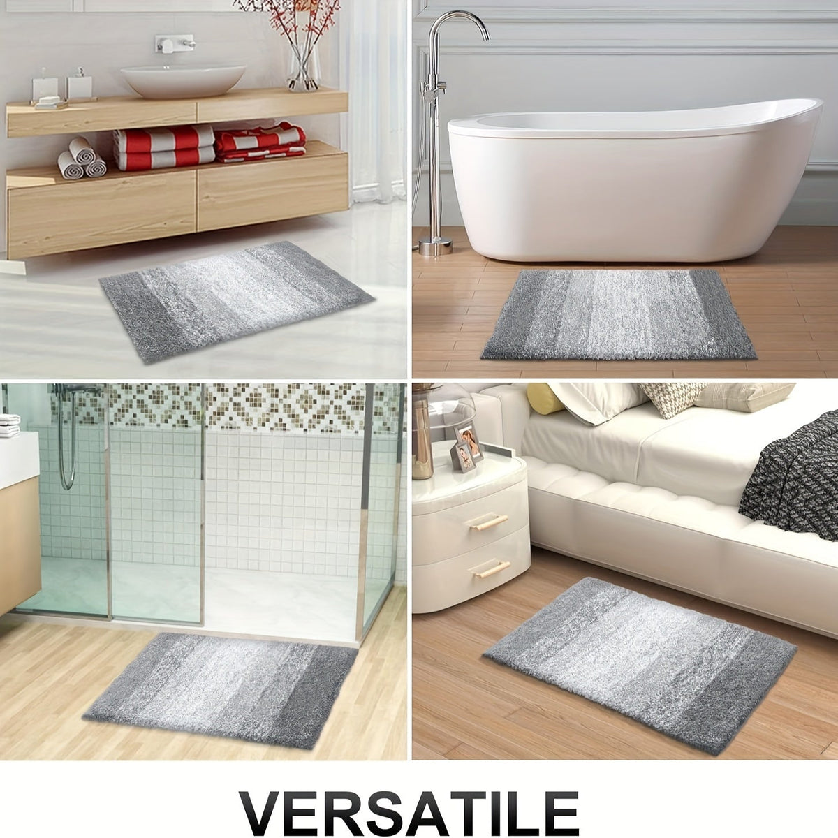 Microfiber Bath Mat – Ultra-Soft, Non-Slip & Washable Comfort for Bathroom Floors