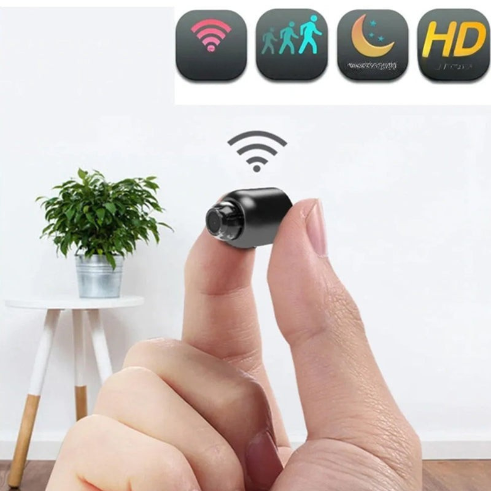 Mini WiFi Security Camera with Night Vision and Motion Detection